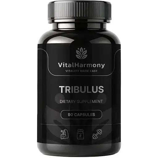 Екстракт трибулуса террестриса VitalHarmony Tribulus, 90 капсул для покращення фізичної продуктивності