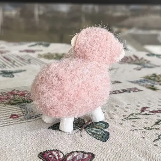 Великодній декоративний баранчик рожевий - фото 4