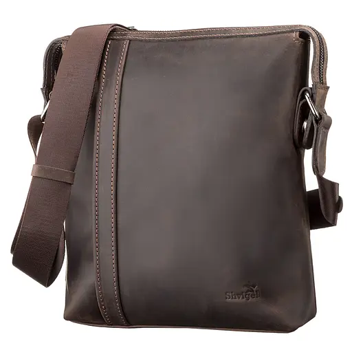 Сумка кожаная мужская SHVIGEL 25х28х5 см sum0012496 - фото 1