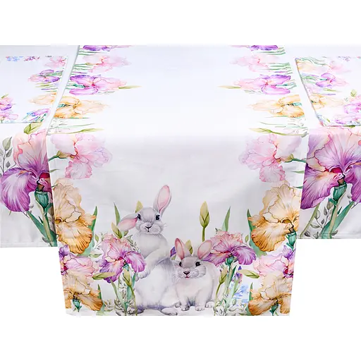 Ранер Alba ceramics Кролик в цветах 50х180 см (796-013) - фото 1