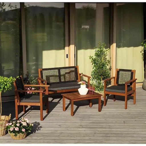 Комплект садових меблів Di Volio Marata чорний - фото 2