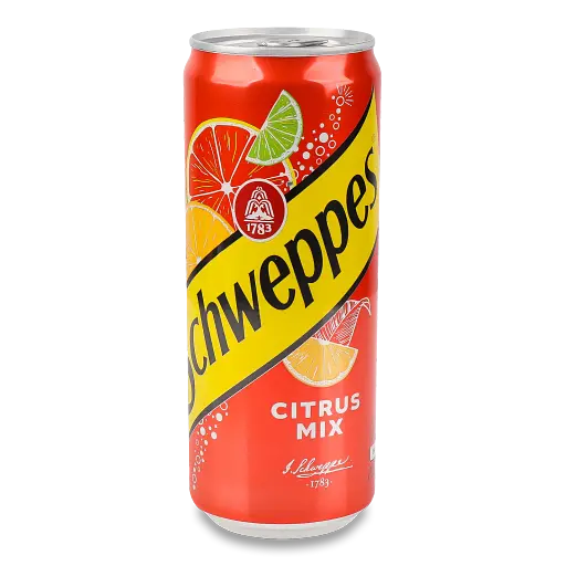 Напій безалкогольний Schweppes Citrus Mix сильногазований 0.33 л з/б (755164)