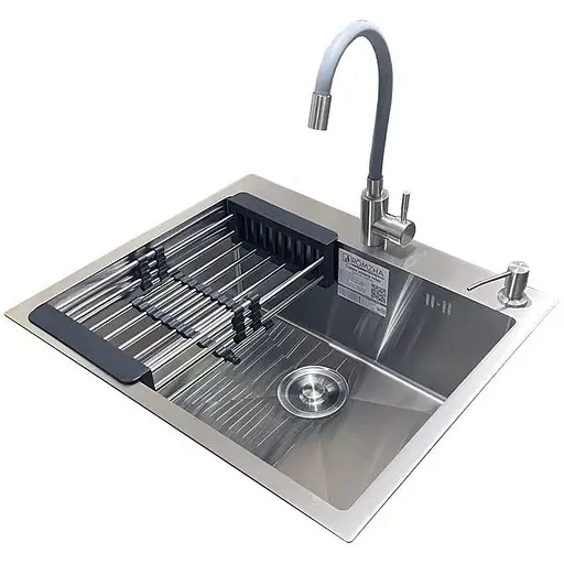 Комплект мойка + смеситель Romzha Arta U-550S Max (С) - фото 1