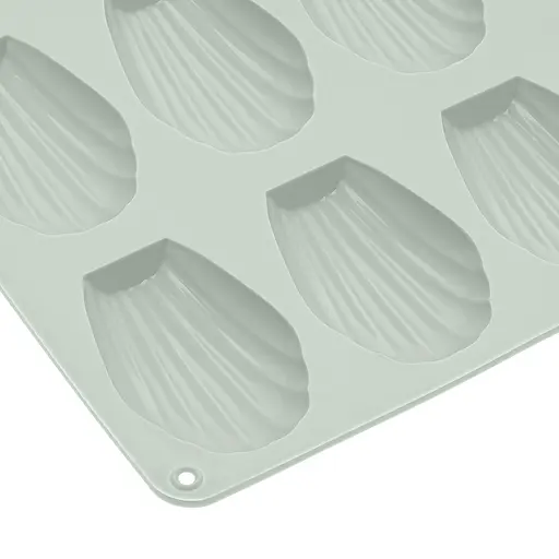 Форма силиконовая для выпечки печенья Мадлен на 18 ракушек 32х24х1.4 см C381, Kitchen Master Зеленый 87172 - фото 10