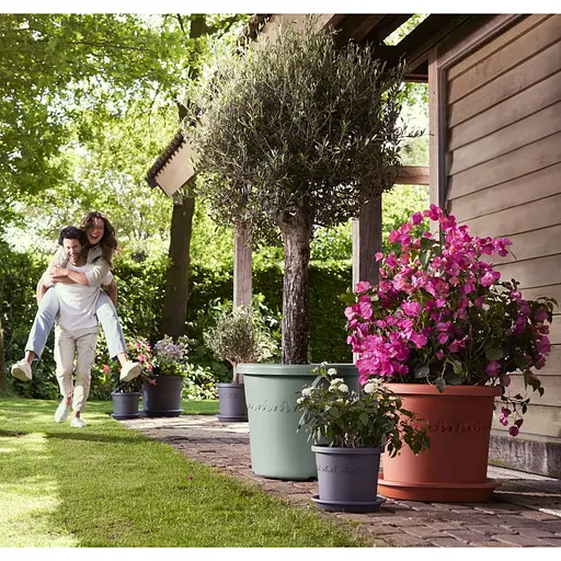 Горшок Elho algarve cilindro 58 см оливковый (529413) - фото 7