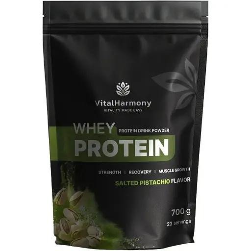 Сироватковий протеїн VitalHarmony Whey Protein, 700 грам - Солона фісташка