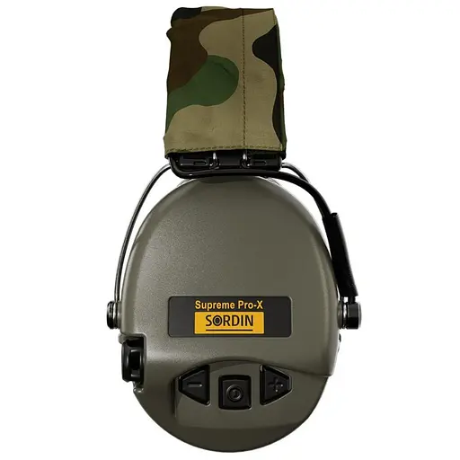 Активные наушники для стрельбы Sordin Supreme Pro-X LED Olive с LED-фонариком (75302-X-07-S) - фото 2