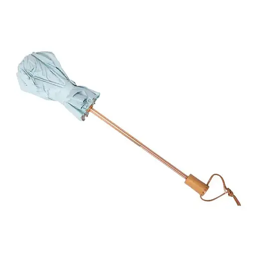 Парасоля Yiwu HP-23-3BL механічна складна 99 см з квітковим принтом блакитна - фото 4