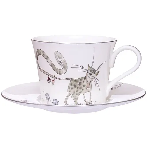 Чайный набор Lefard Веселые кошки 200 мл 2 предмета (264-695)