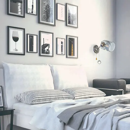 Бра Brille LK-690W/1 E27 CH настінне накладне мінімалізм - фото 9