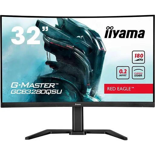 Монитор 31.5" Iiyama GCB3280QSU-B2 Curved QHD VA 180Hz (GCB3280QSU-B2) - фото 1