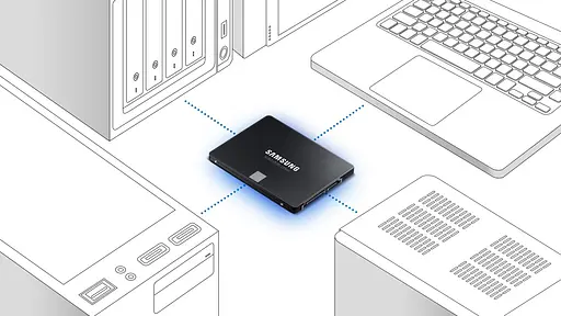 SSD накопитель Samsung 2,5 500 ГБ SATA 870EVO - фото 7