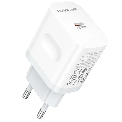 МЗП Borofone BA99A Breeze PD20W (1USB-C) White - фото 2