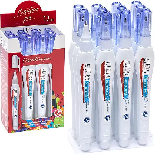 Канцелярський коректор-ручка "Ellott" ET820E 5 мл - фото 2
