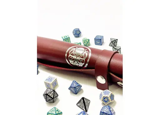 Настольная игра Планета Ігор Лоток для кубиков Ктулху (бургунди) (Dice tray Cthulhu burgundy) (pi-dt003) - фото 11