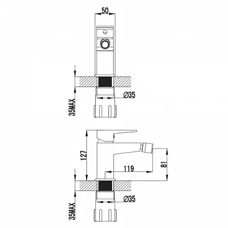 Змішувач для раковини Omnires Fresh chrome (FR7120CR) - фото 2