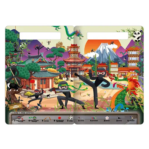 Дитяча багаторазова книжка-гра "Шукай-знаходь Для хлопчиків" Апельсин НТ-36-1 - фото 2