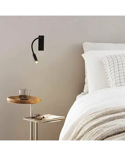 Бра Ideal Lux 272030 Io Ap Nero LED 3W 3000K 300Lm IP20 - фото 2