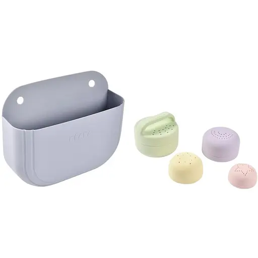 Набор для купания Beaba игрушки и корзина силиконовые разноцветные (920413) - фото 2