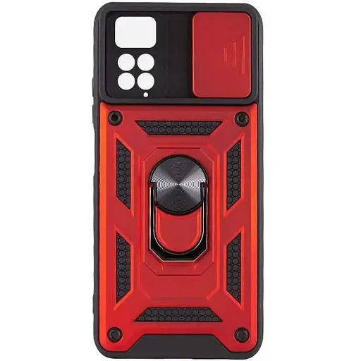 Чехол Ummi Camshield Serge Ring для Xiaomi Redmi Note 11 Pro 4G/5G/Note 11E Pro/ 12 Pro 4G Красный