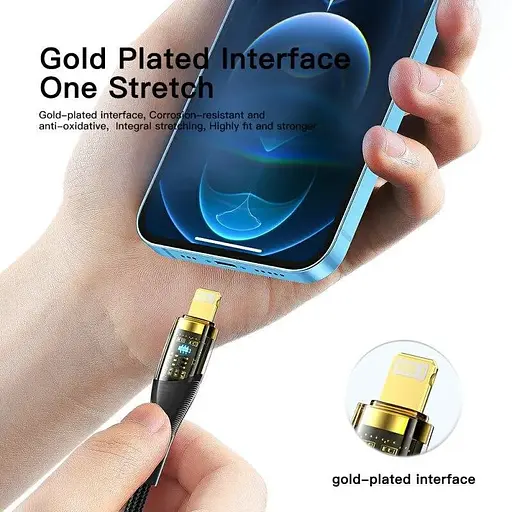 Кабель Lightning Type-C PD 20W QC 4.0 быстрая зарядка iPhone 20V 5A - фото 6