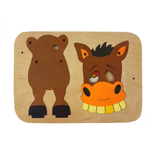 Детский конструктор "Конячка" 172216 деревянный - фото 2