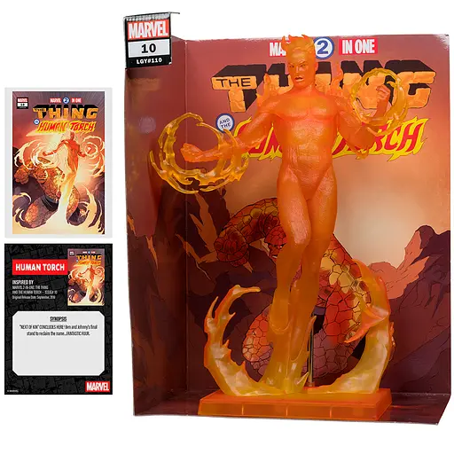 Фигурка Marvel Human Torch - Collectible with Scene 10 (Фантастическая четверка) 30.5 см - фото 2