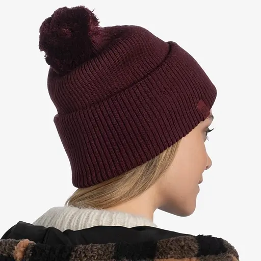 Шапка Buff Khitted Hat Tim Maroon (1033-BU 126463.632.10.00) - фото 4