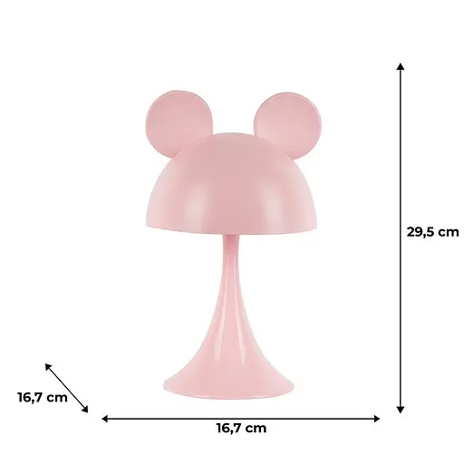 Світильник-нічник Kite LED з акумулятором Simple Mouse рожевий (K25-317-2-2) - фото 5