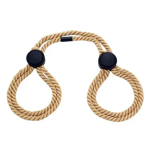 Наручники еротичні універсальні для рук і ніг регульовані One Size бежевий - фото 1