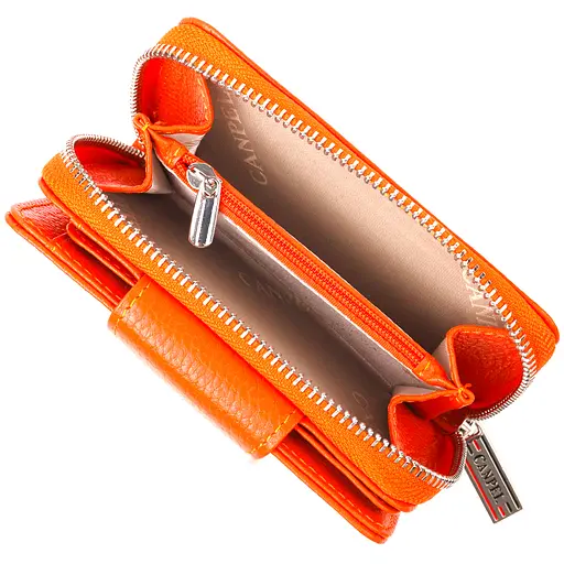 Кожаный женский кошелек Canpellini 9.5х13.2х3 см acs0025111 - фото 6