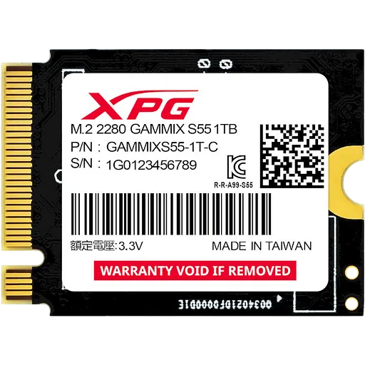 SSD M.2 Накопичувач ADATA GAMMIX S55 2TB (SGAMMIXS55-2T-C)