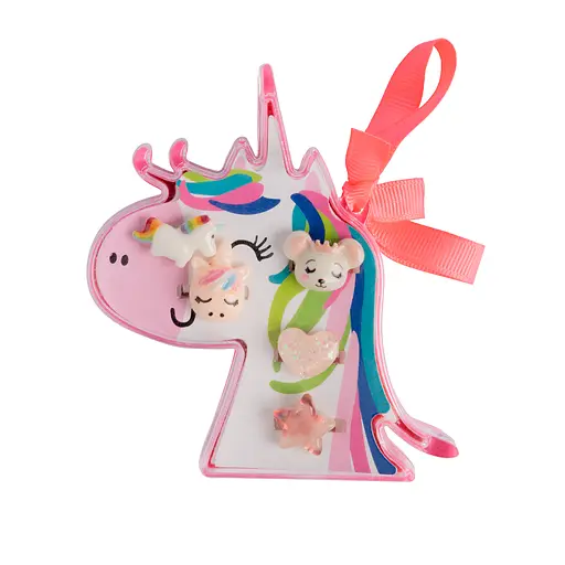 Набор кольца Цветные мотивы 5шт