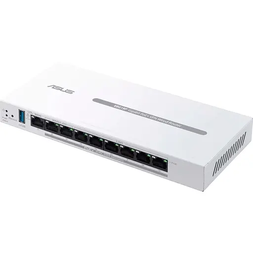 Коммутатор ASUS ExpertWiFi EBG19P 8xGE LAN (8xPoE), 1xGE WAN, 1xUSB 3.2, 123W, BT (90IG08C0-MO3B00) - фото 2