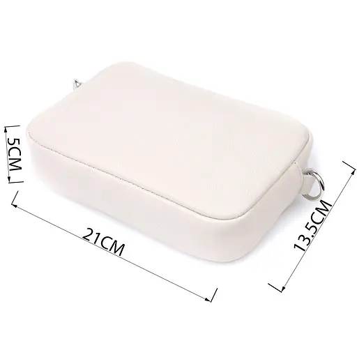 Класична жіноча сумка крос-боді Shvigel з натуральної шкіри 21х13.5х5 см sum0027036 - фото 3