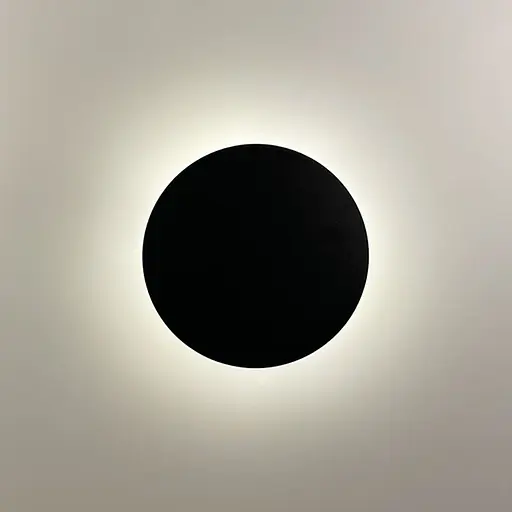 Бра у чорному корпусі Ø 18 см із нейтральним світлом Арт. W 20G-180 BK Line F - фото 6