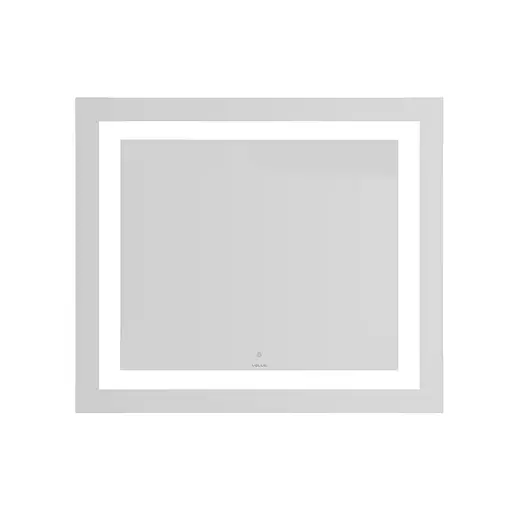 Дзеркало Volle Luna Cuadro прямокутне 70x80 см, з підсвічуванням по контуру, сенсорним вимикачем хром 1648.53127800, Хром - фото 1