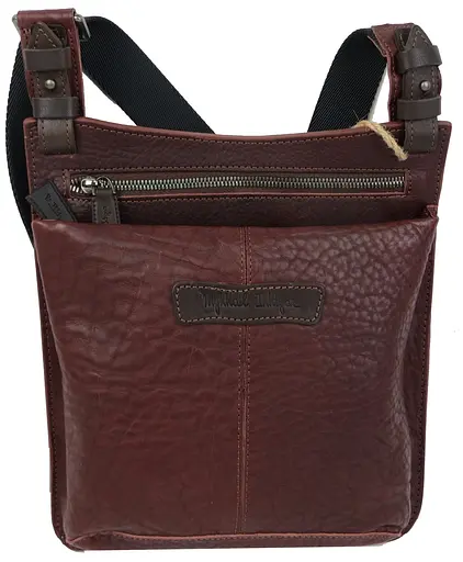 Кожаная мужская сумка Mykhail Ikhtyar 24х26х3 см sum0023013 - фото 1