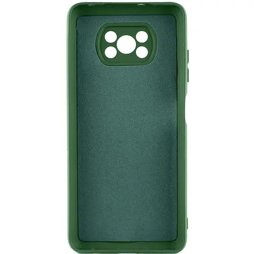 Чохол TPU GETMAN Liquid Silk Full Camera для Xiaomi Poco X3 NFC / Poco X3 Pro Зелений / Dark green - фото 2