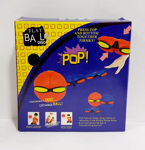 Летающий мяч-фрисби, трансформер M12081, в коробке (6900077120813) МИКС - фото 3