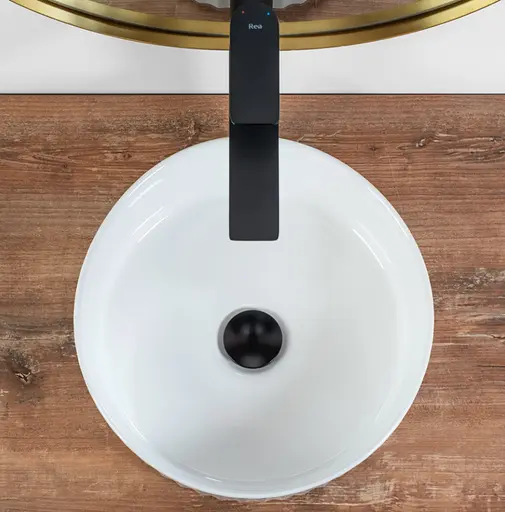 Умивальник Rea Charlotte white накладний REA-U6960, Білий - фото 4