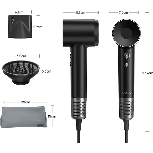 Фен Laifen Swift Premium Platinum Black (LF03-PEG-EU) [130086] - фото 6