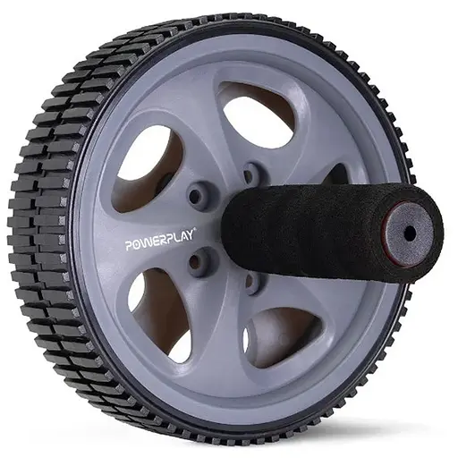 Колесо для пресса PowerPlay PP-4345 Exercise Wheel (d16.5cm) Серое (PP_4345) - фото 1