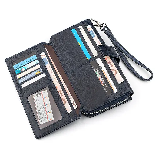 Мужской кожаный кошелек (ST128) ST Leather 10.5х20х3.5 см acs0015165 - фото 3