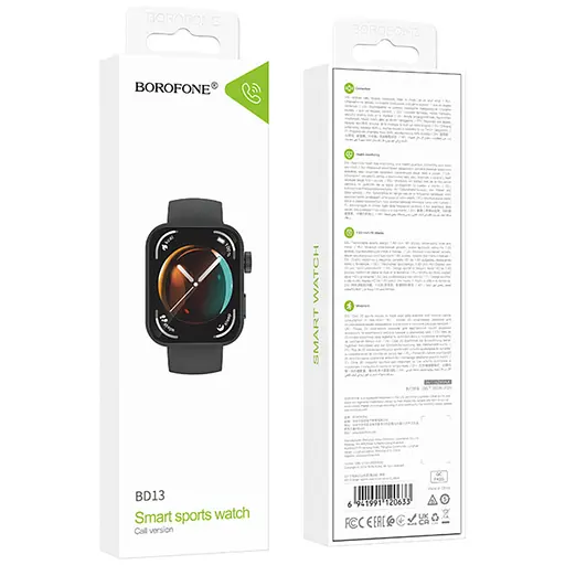 Смарт-годинник Borofone BD13 Smart sports watch (call version) Black - фото 6