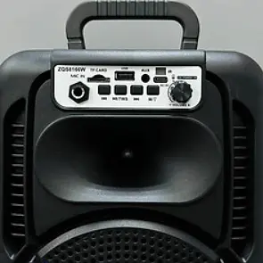 Портативна колонка Sing-e ZQS-8166  з  мікрофонам та пультом Акустична система RGB підсвічування Чорний  200 Вт - фото 7