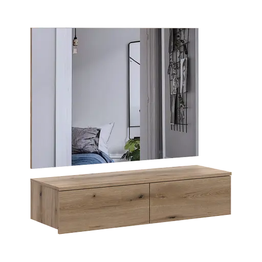 Комплект мебели Doros Левия + зеркало Дуб Эвок 100х32х100 (42005239) - фото 3