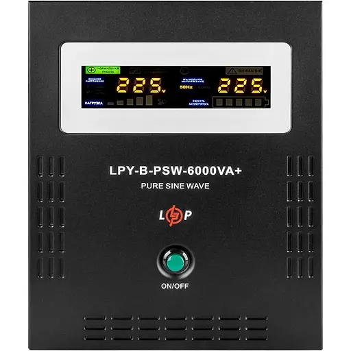 Источник бесперебойного питания (ИБП) LogicPower LPY-B-PSW-6000VA+ 4200Вт 10A/20A (6615) [107292] - фото 3