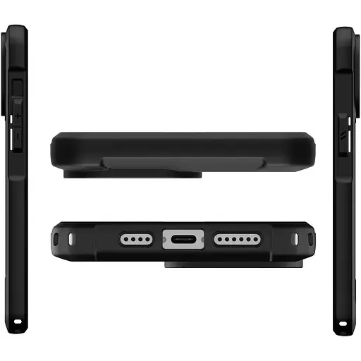 Оригинальный противоударный чехол UAG Metropolis LT MagSafe для iPhone 16 Pro Max Kevlar Black  - фото 4