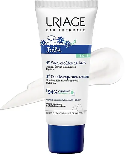 Детский регулирующий крем Uriage Bebe Cradle Cap Skincare от молочных корочек 40 мл - фото 3